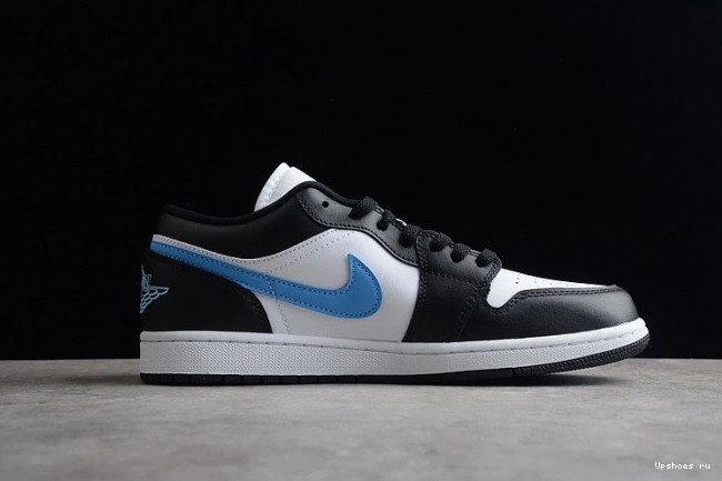 White University 1 Black (W) DC0774-041  Jordan Blue Low 0724